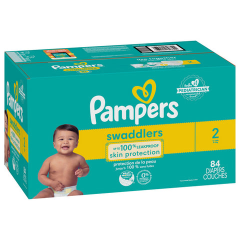 Swaddlers Diapers Size 2 84 Count (Case Of 1) by Pampers