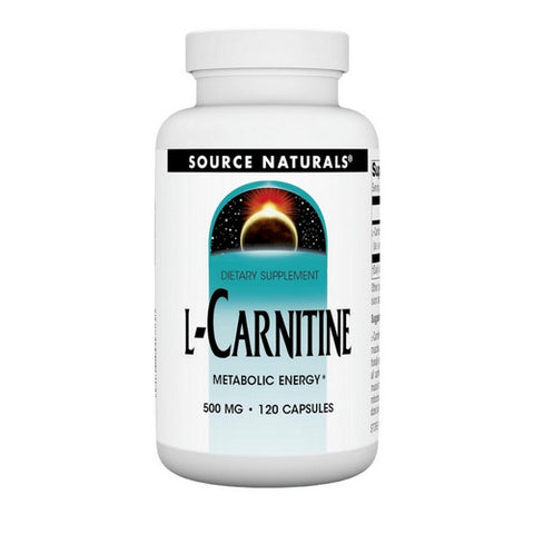 Source Naturals, L-Carnitine, 500 MG, 120 Caps Source Naturals