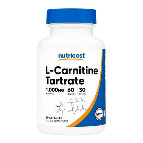 Nutricost, L-Carnitine Tartrate, 500 Mg, 60 Caps Nutricost