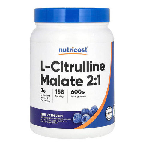 Nutricost, L-Citrulline Malate 2:1 Powder Blue Raspberry, 600 Grams Nutricost