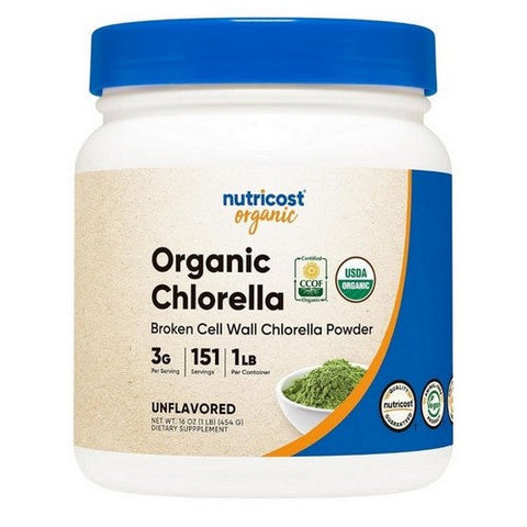 Nutricost, Organic Chlorella Powder, 1 Lb Nutricost