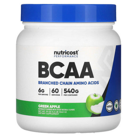 Nutricost, BCAA Powder Green Apple, 60 Servings Nutricost