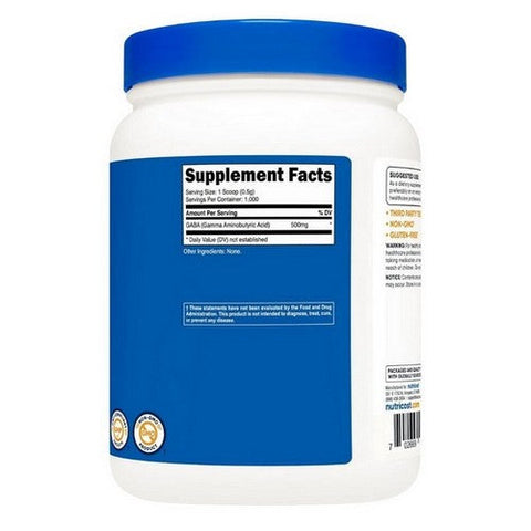 Nutricost, Gaba Unflavored, 500 Grams Nutricost