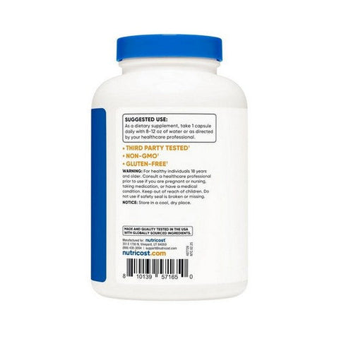 Nutricost, Nac N-Acetyl L-Cysteine Capsules, 600 Mg, 240 Count Nutricost