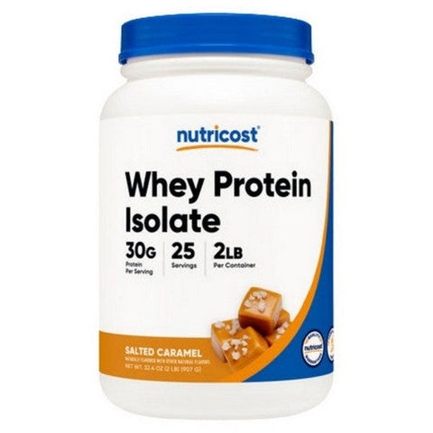 Nutricost, Whey Protein Isolate Powder Salted Caramel, 2 Lbs Nutricost