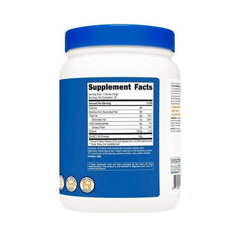 Nutricost, C8 MCT Oil Powder, 1 Lb Nutricost
