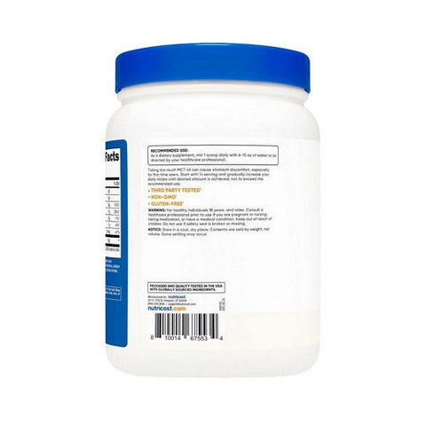Nutricost, C8 Mct Oil Powder Unflavoured, 1 Lb Nutricost