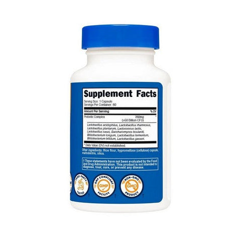 Nutricost, Probiotic Complex 50 Billion CFU, 60 Caps Nutricost