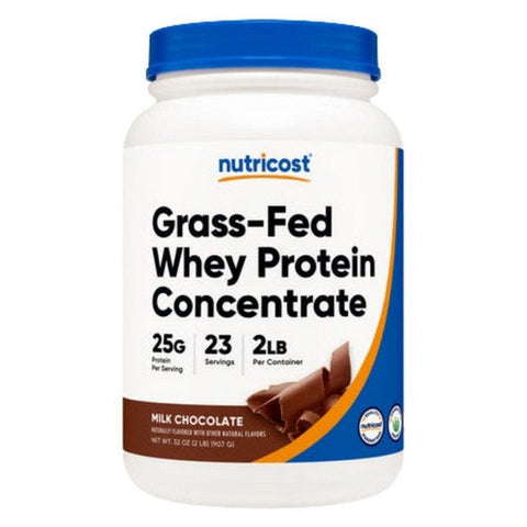 Nutricost, Grass-Fed Whey Protein Concentrate Powder Chocolate, 2 Lbs Nutricost