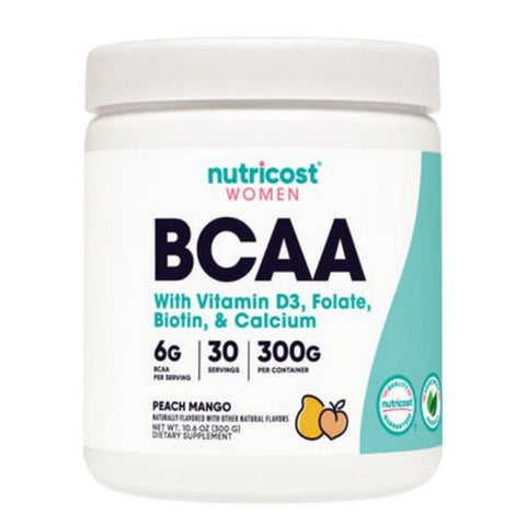 Nutricost, BCAA for Women Powder Peach Mango, 30 Serving Nutricost