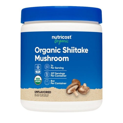 Nutricost, Shiitake Mushroom Powder Organic, 8 Oz Nutricost