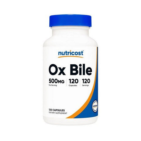 Nutricost, Ox Bile Capsules, 500 Mg, 120 Count Nutricost