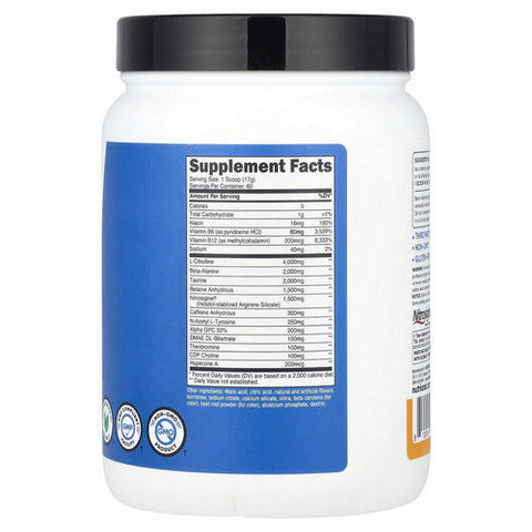 Nutricost, Pre-X Complex Peach Mango, 60 Servings Nutricost
