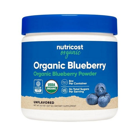 Nutricost, Organic Blueberry Powder Unflavoured, 8 Oz Nutricost