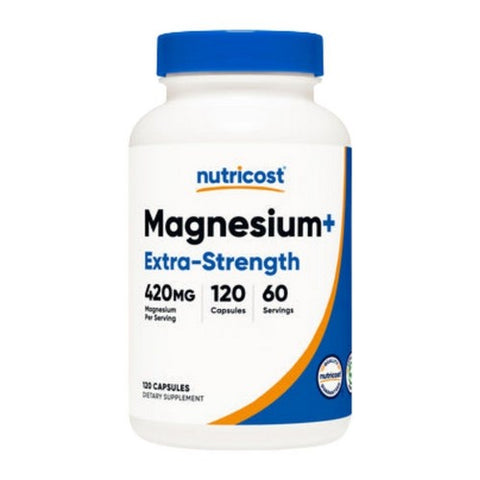 Nutricost, Magnesium+ Extra Strength Capsules, 420 Mg, 120 Count Nutricost