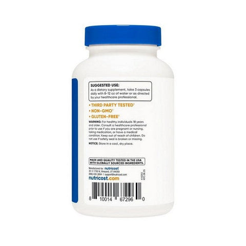 Nutricost, Magnesium Malate, 2100 Mg, 180 Caps Nutricost