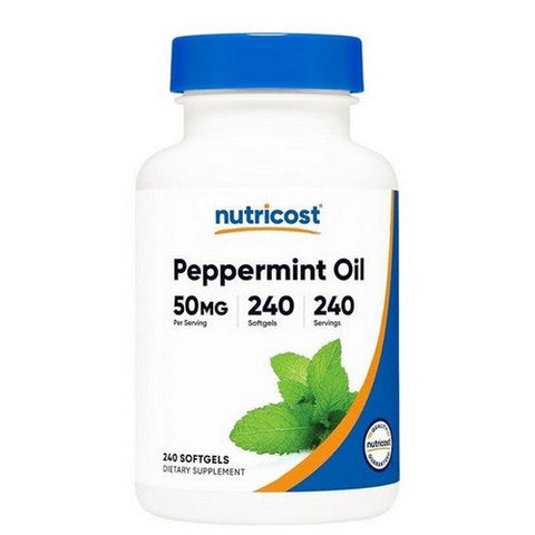 Nutricost, Peppermint Oil Softgels, 50 Mg, 240 Count Nutricost