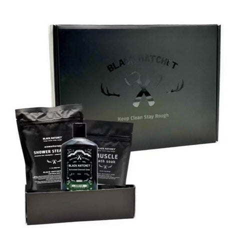 Latika Soap, Black Hatchet Shower Steamer Bag, 5 Count Latika Soap