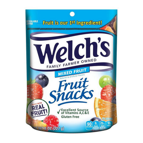 Fruit Snacks Mixed Fruit Pouch 8 Oz (Case Of 9) by Welch's