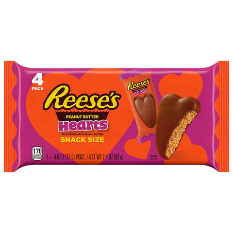 Chocolate Peanut Butter Hearts 2.4 Oz (Case Of 22) by Reese's
