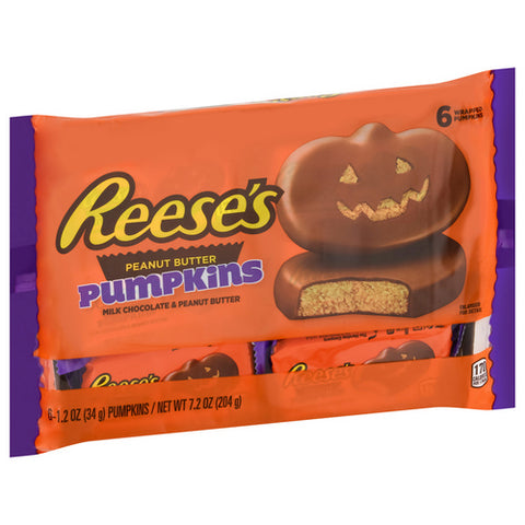 Halloween Peanut Butter Pumpkins 7.2 Oz (Case Of 30) by Reese's