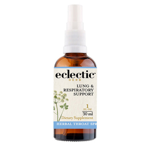 Eclectic Herb, Lung And Respiratory Support Throat Spray, 1 OZ Eclectic Herb