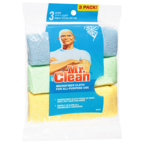 Microfiber Cloth For All Purpose Use 3 Count (Case Of 6) by Mr. Clean