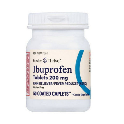Foster And Thrive, Ibuprofen Coated Tablets, 50 Tabs Foster And Thrive