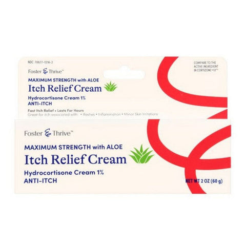 Foster And Thrive, Maximum Strength With Aloe Itch Relief, 2 Oz Foster And Thrive