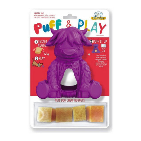 Hangry Yak Purple Dog Toy 1 Piece by Yeti Pet Products