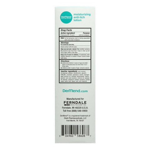 DerMend, Moisturizing Anti-Itch Lotion, 8 Oz DerMend