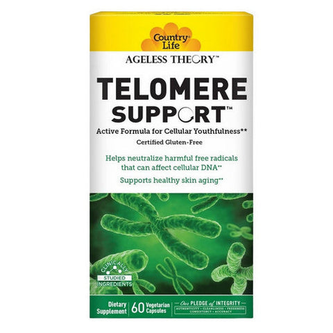 Country Life, Telomere Support, 60 Vegan Capsules Country Life