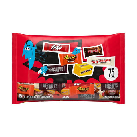 Chocolate Miniatures Assortment Halloween Candy 21.21Oz (Case Of 8) by Reese's