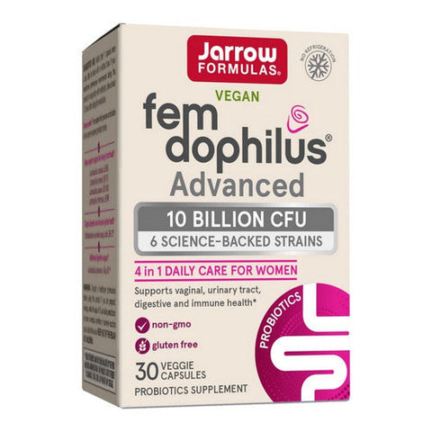 Jarrow Formulas, Fem-Dophilus Advanced Shelf Stable, 10 Billion, 30 Veg Capsules Jarrow Formulas