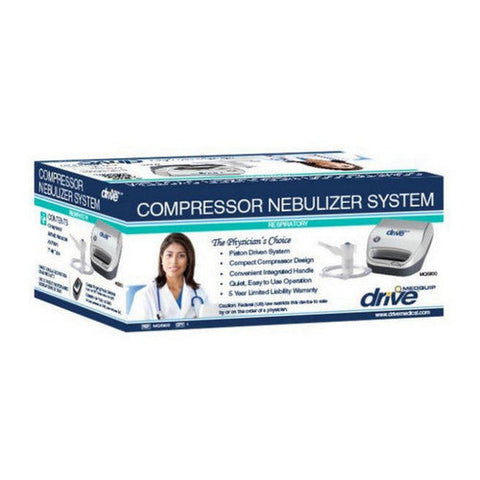Drive Medical, MQ5800 Compact Compressor Nebulizer With Disposable, 1 Count Drive Medical