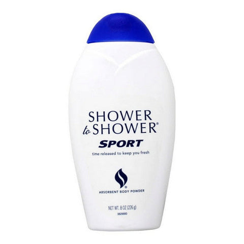 Shower To Shower, Absorbent Body Powder Sport, 8 Oz Shower To Shower