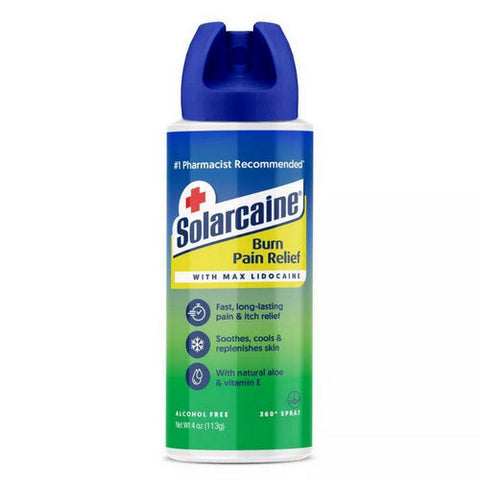 Solarcaine, Burn Pain Relief With Max Lidocaine, 4 Oz Solarcaine