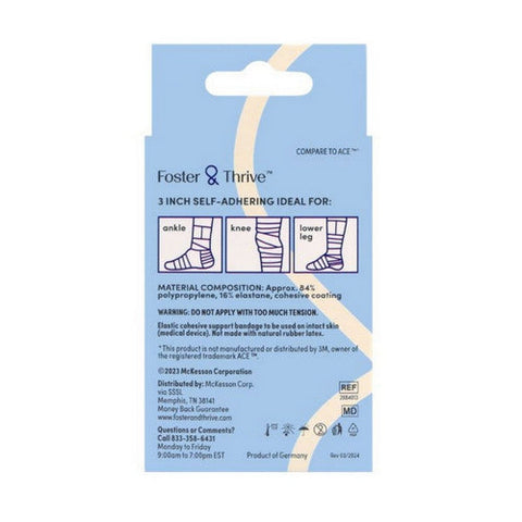 Foster And Thrive, Elastic Bandage  3" Self Adhering, 1 Count Foster And Thrive