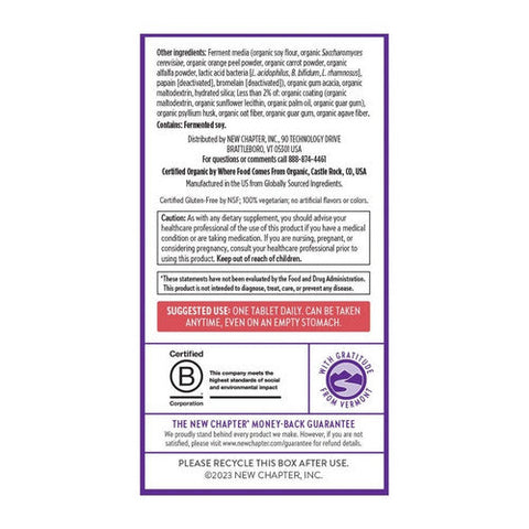 New Chapter, One Daily Every Woman's Multivitamin 55 Plus, 30 Count New Chapter