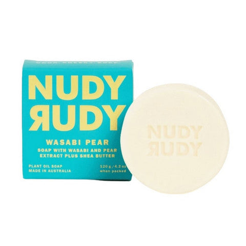 Nudy Rudy, Wasabi Pear Bar Soap, 4.2 Oz Nudy Rudy