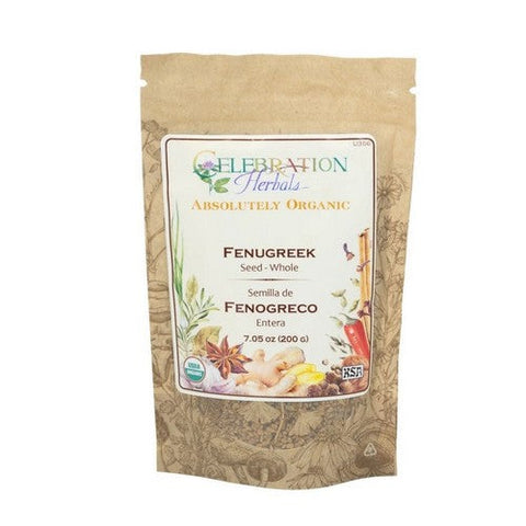 Celebration Herbals, Organic Fenugreek Seed Whole, 200 Grams Celebration Herbals