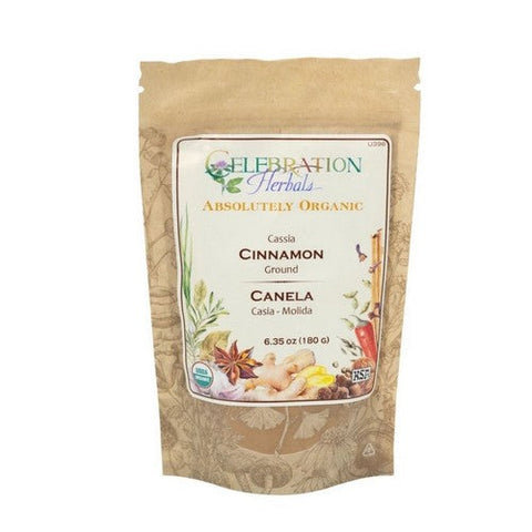 Celebration Herbals, Organic Cinnamon Cassia Powder, 16 Oz Celebration Herbals