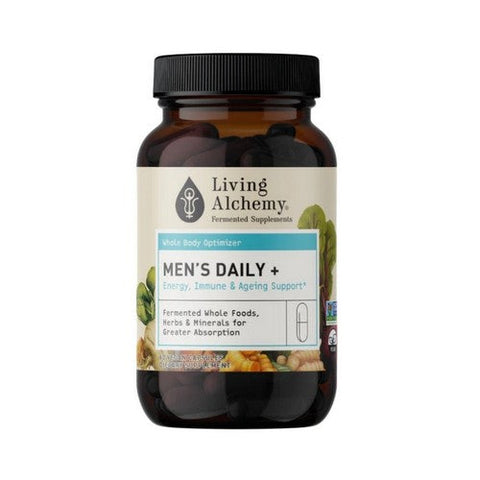 Living Alchemy, Mens Daily Plus Energy Immune And Ageing Support, 60 Vegan Capsules Living Alchemy