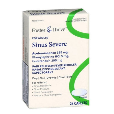 Foster And Thrive, Sinus Severe For Adults, 24 Caps Foster And Thrive
