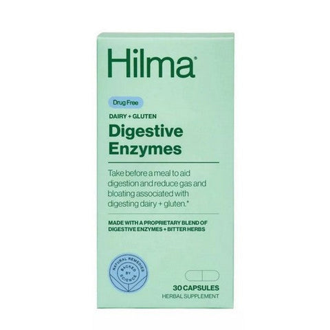 Hilma, Dairy Plus Gluten Digestive Enzymes, 30 Caps Hilma