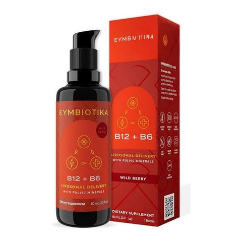Cymbiotika, Vitamin B12 Plus B6 Liposomal Delivery Wild Berry, 2 Oz