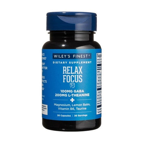 Wiley's Finest, Relax Focus, 30 Caps Wiley's Finest
