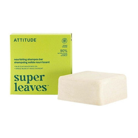 Attitude, Super Leaves Pear And Amber Nourishing Shampoo Bar, 4 Oz Attitude