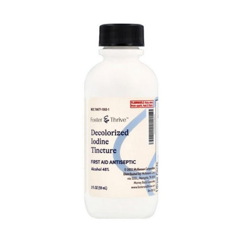 Foster And Thrive, Decolorized Iodine Tincture, 2 Oz