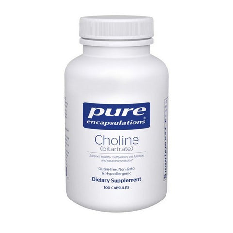 Choline (Bitartrate) 100 Caps by Pure Encapsulations